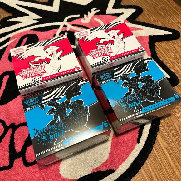 Pokémon Elite Trainer Box Lot (4) – Black Bolt & White Flare – As Pictured - Picture 6 of 6